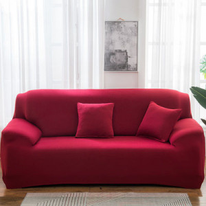 Чехол для дивана арт ДД4, цвет: бордовый