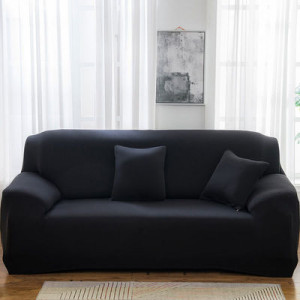 Чехол для дивана арт ДД4, цвет: чёрный