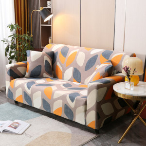 Чехол для дивана арт ДД6, цвет: оранжевый свет