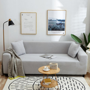 Чехол для дивана арт ДД8, цвет:светло-серый