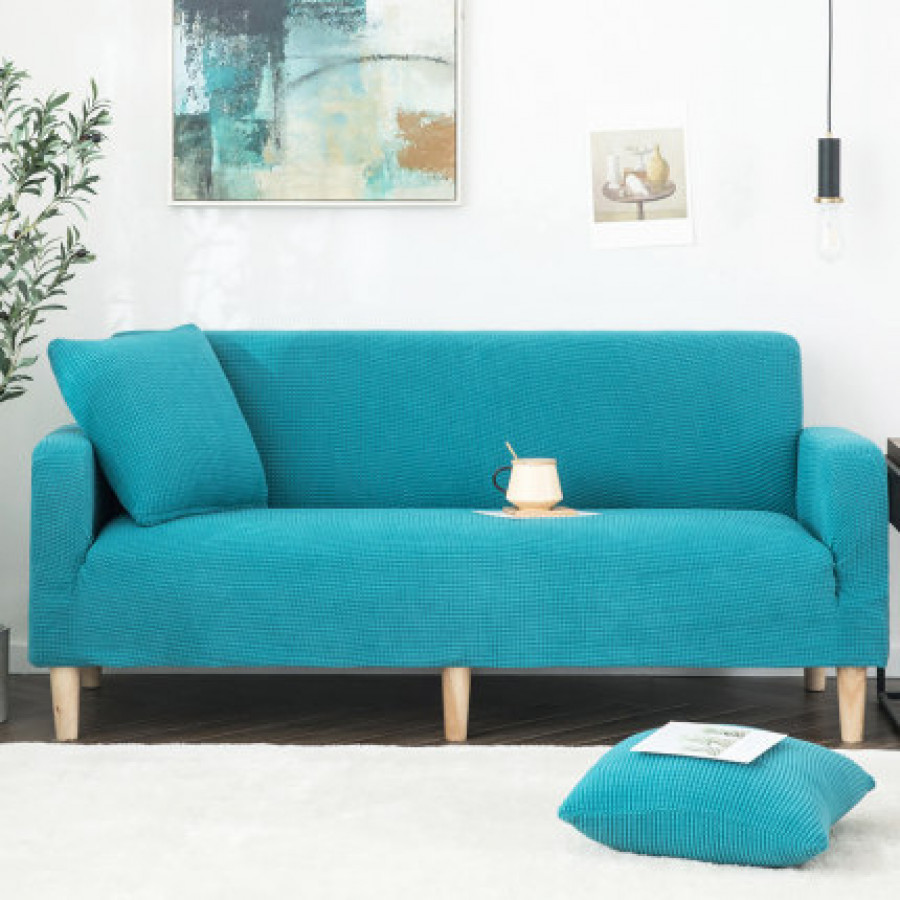 Чехол для дивана арт ДД8, цвет:бирюзовый ОЦ