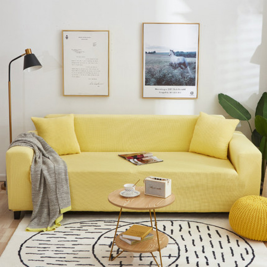Чехол для дивана арт ДД8, цвет:жёлтый ОЦ