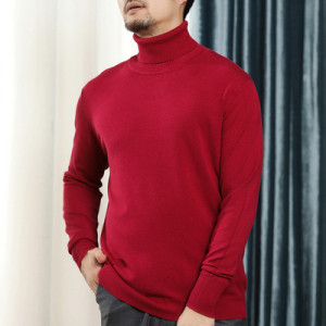 Пуловер мужской, арт МЖ139, цвет:красный
