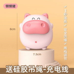 Грелка для рук, перезаряжаемая арт Мфт03, цвет: Pink pig