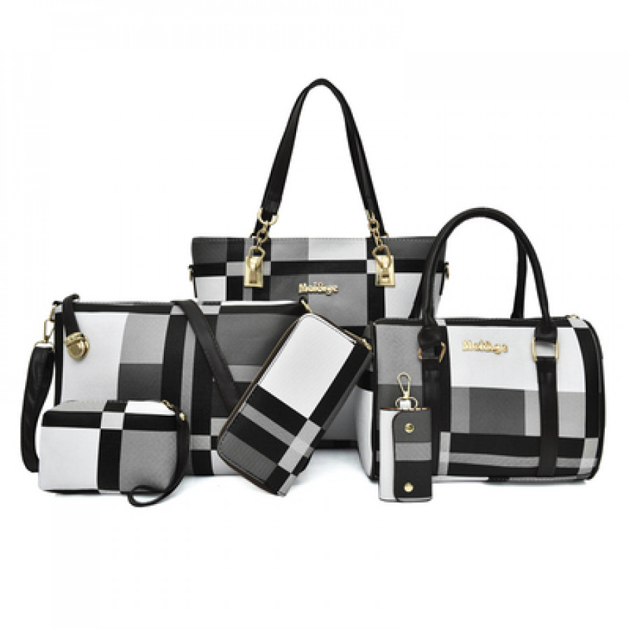 Набор сумок из 6 предметов, арт А43, цвет:чёрный ОЦ