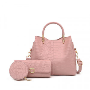 Набор сумок из 3 предметов, арт А57, цвет: розовый ОЦ