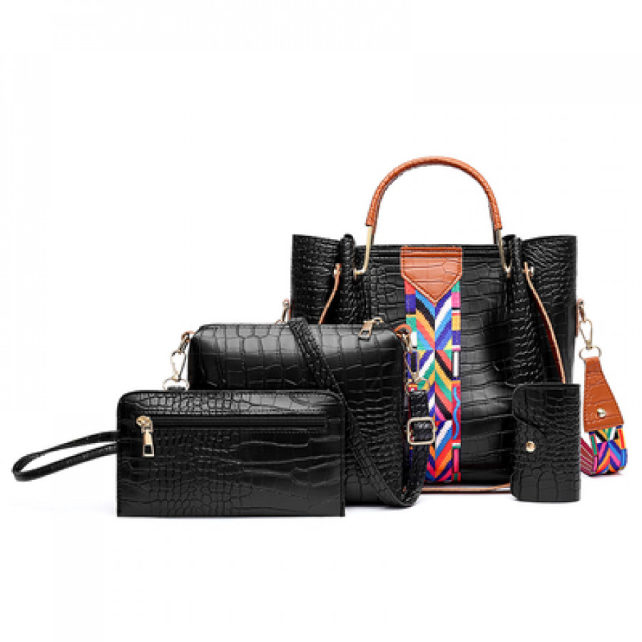 Набор сумок из 4 предметов, арт А61, цвет: чёрный ОЦ