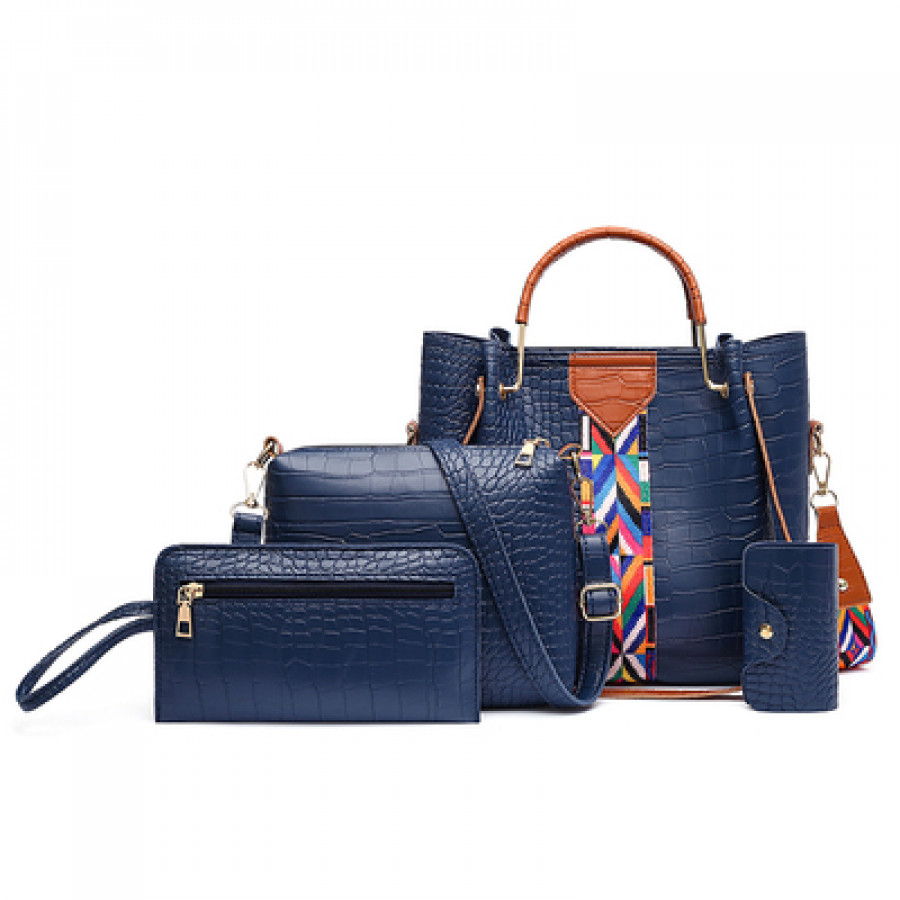 Набор сумок из 4 предметов, арт А61, цвет: синий ОЦ
