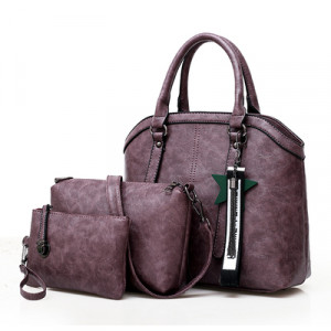 Набор сумок из 3 предметов, арт А60, цвет: фиолетовый
