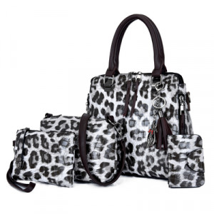 Комплект сумок из 4 предметов арт А19 ,цвет: светло-серый ОЦ