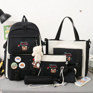 Набор-рюкзак из 5 предметов, арт Р16 цвет: 866 чёрный