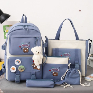 Набор-рюкзак из 5 предметов, арт Р16 цвет: 866 синий