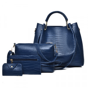 Набор сумок из 4 предметов арт А22, цвет: синий ОЦ
