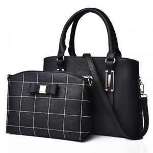 Набор сумок из 2 предметов, арт А76, цвет:чёрный