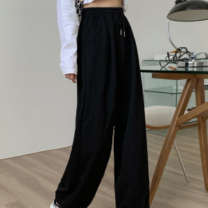 Штаны спортивные женские, арт МЖ16, цвет: чёрный до XL