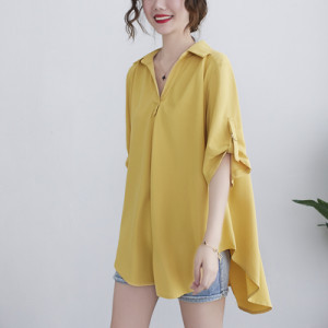 Рубашка женская, арт МЖ23, цвет:жёлтый