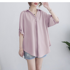 Рубашка женская, арт МЖ23, цвет:розовый