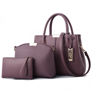 Комплект сумок из 3 предметов, арт А7, цвет:пурпурный ОЦ