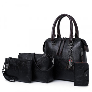 Набор сумок из 4 предметов арт А25, цвет: чёрный ОЦ