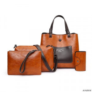 Набор сумок из 4 предметов, арт А32 цвет: коричневый