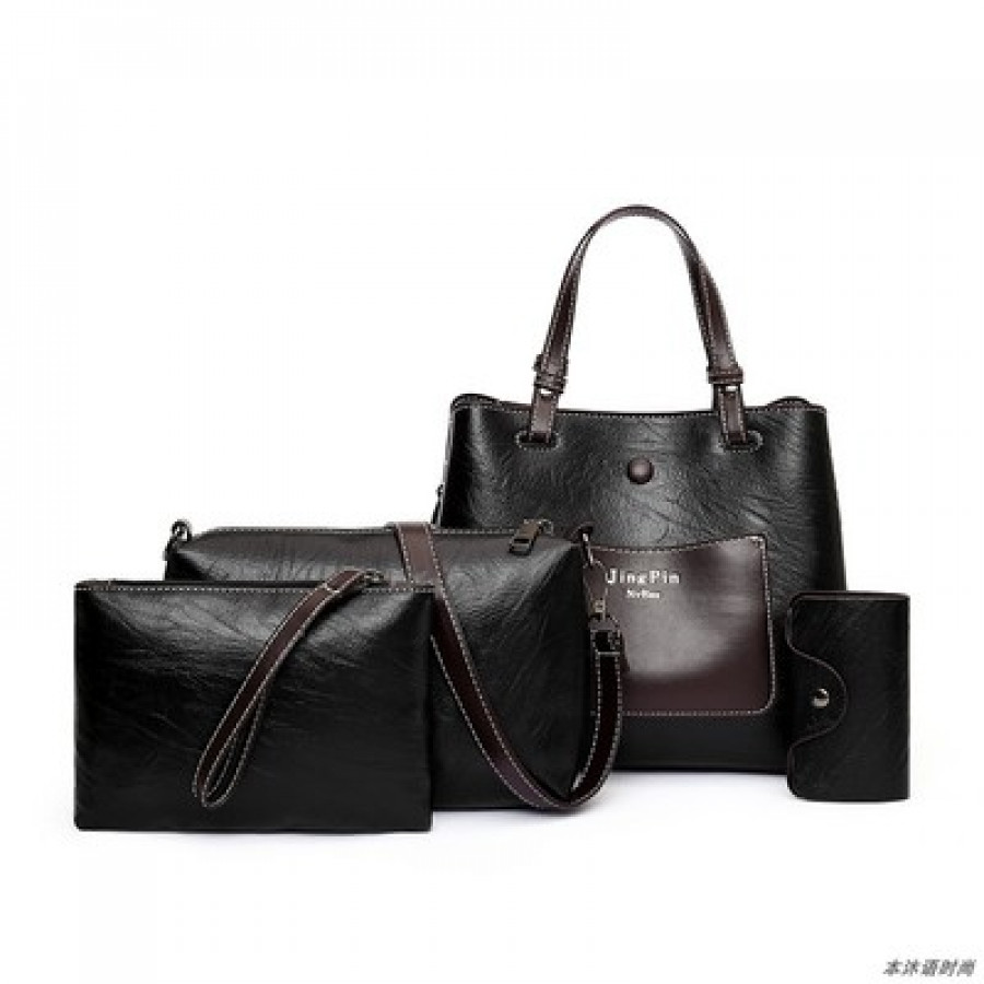 Набор сумок из 4 предметов, арт А32 цвет: чёрный ОЦ