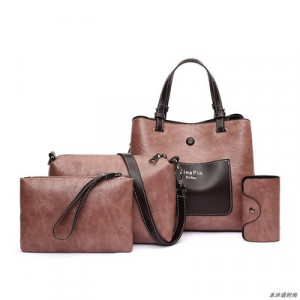 Набор сумок из 4 предметов, арт А32 цвет: розовый ОЦ