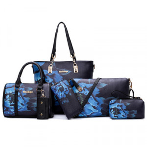 Комплект сумок из 6 предметов, арт А10, цвет:черный ОЦ
