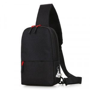 Мужская сумка через плечо, нагрудная сумка арт МК2, цвет:0853 чёрный
