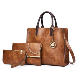 Набор сумок из 3 предметов арт А21, цвет: коричневый ОЦ