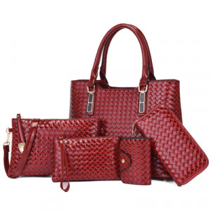 Набор сумок из 4 предметов, арт А89, цвет:красный ОЦ