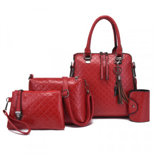 Набор сумок из 4 предметов, арт А95, цвет:красный