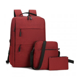 Набор рюкзак из 3 предметов, арт Р72, цвет:красный