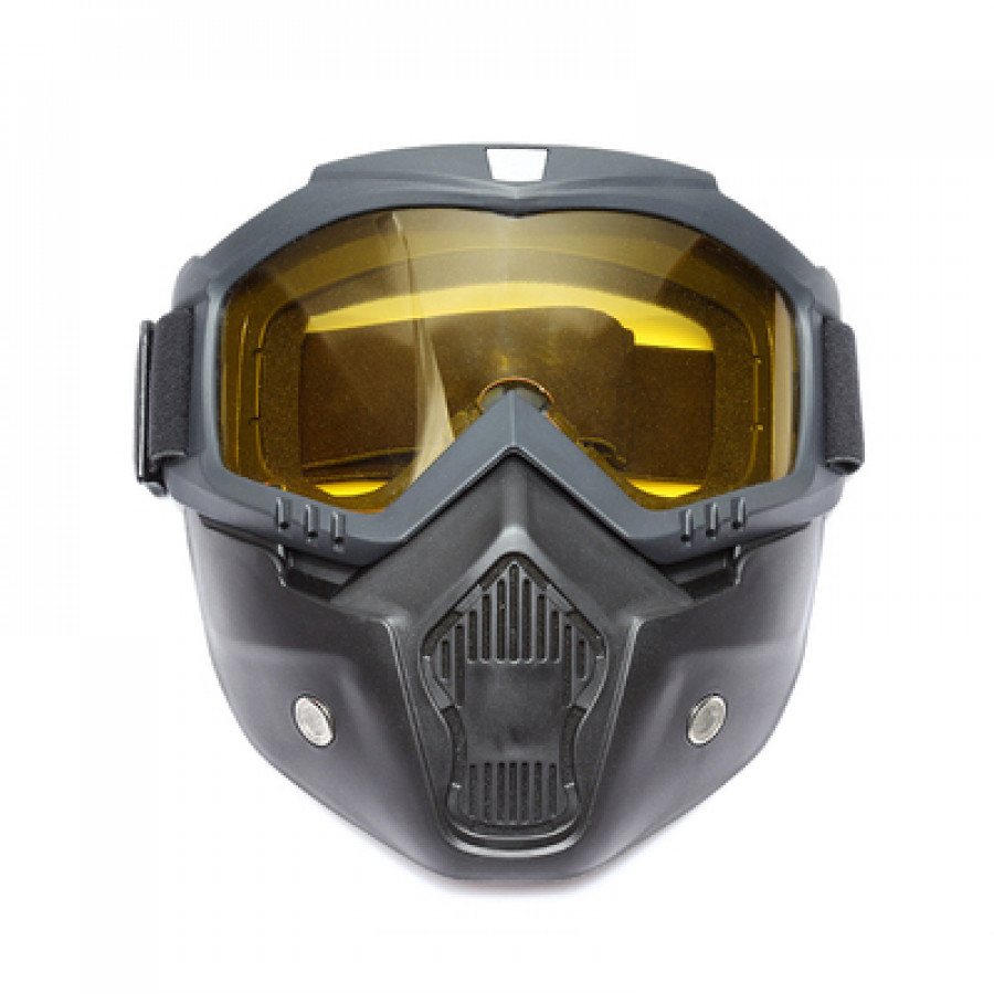 Тактические очки+маска, арт МЛ5, цвет: жёлтые линзы