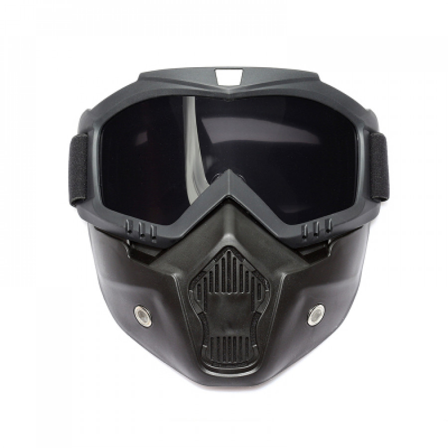 Тактические очки+маска, арт МЛ5, цвет: чёрные линзы
