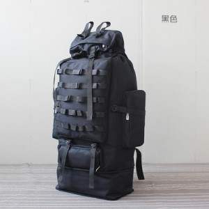 Тактический рюкзак на 70-100 литров, арт МЛ8, цвет: чёрный