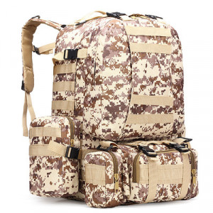Тактический рюкзак на 50-70 литров, арт МЛ9, цвет: пустыня