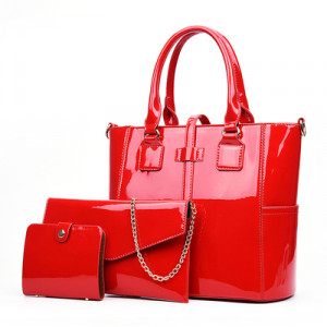 Комплект сумок из 3 предметов, арт А39, цвет:красный ОЦ