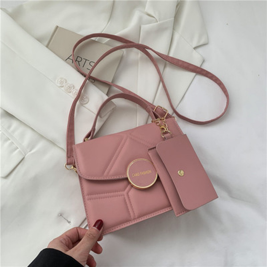 Набор сумок из 2 предметов, арт А103, цвет:розовый ОЦ