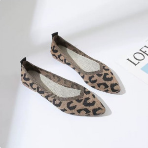 Туфли женские, арт ОБ122, цвет:хаки леопард