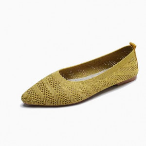 Туфли женские, арт ОБ122, цвет:жёлтая сетка