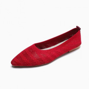 Туфли женские, арт ОБ122, цвет:красная сетка