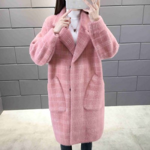 Пальто женское арт КЖ225, цвет: розовый