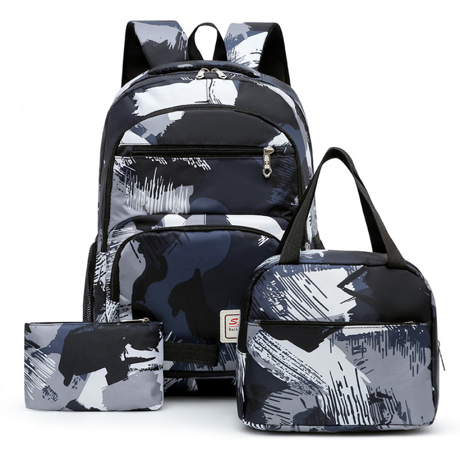 Комплект рюкзак из 3 предметов арт Р103, цвет: чёрный