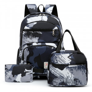 Комплект рюкзак из 3 предметов арт Р103, цвет: чёрный