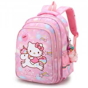 Рюкзак детский, арт Р100, цвет: Китти розовый (с брелком)