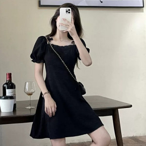Платье женское, арт КЖ481, цвет: чёрный короткое ОЦ
