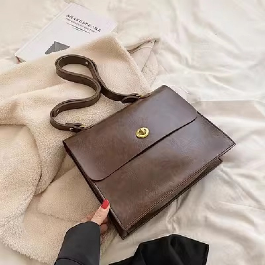 Набор сумок из 2 предметов, арт А119, цвет: коричневый маленький ОЦ