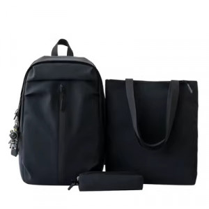 Набор рюкзак из 3 предметов, арт Р133, цвет: чёрный