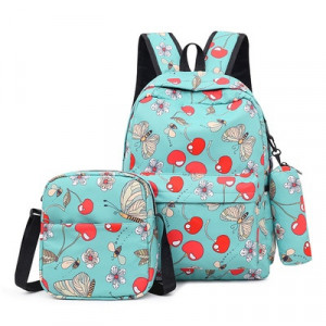 Набор рюкзак из 3 предметов, арт Р135, цвет: вишни