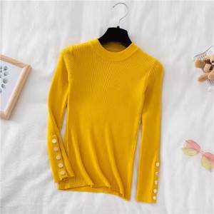 Пуловер женский, арт КЖ433, цвет:жёлтый